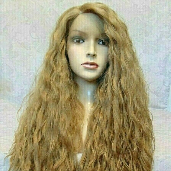 Lace Front Dark Blonde Heat Resistant Wig - Picture 2 of 11